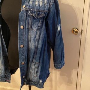 Fashion Nova distressed denim jacket